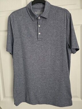 Vineyard Vines Blue Striped Edgartown Polo Shirt Men's Size Small S